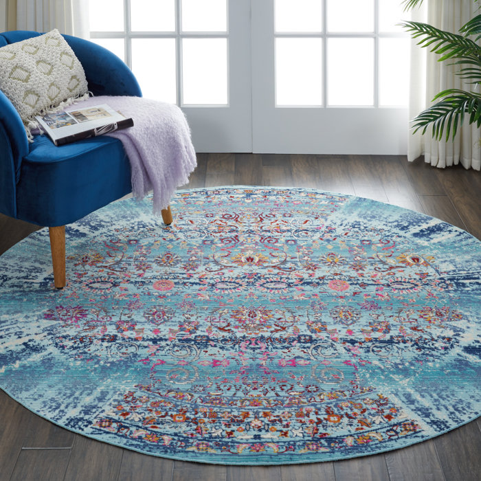 World Menagerie Holsworthy Blue Rug & Reviews Wayfair.co.uk